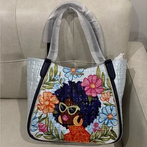 NWT Brahmin Coco Michelle Limited Edition Floral Aliza Bag